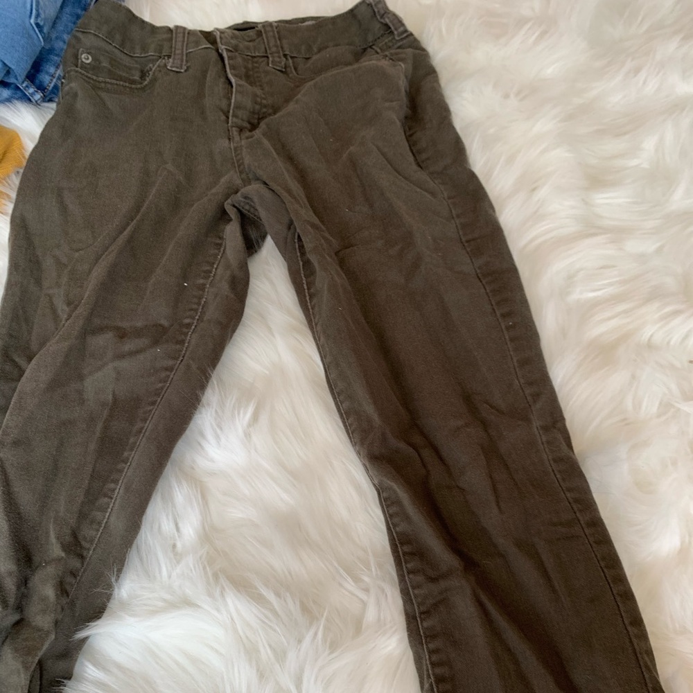 Army green jeans